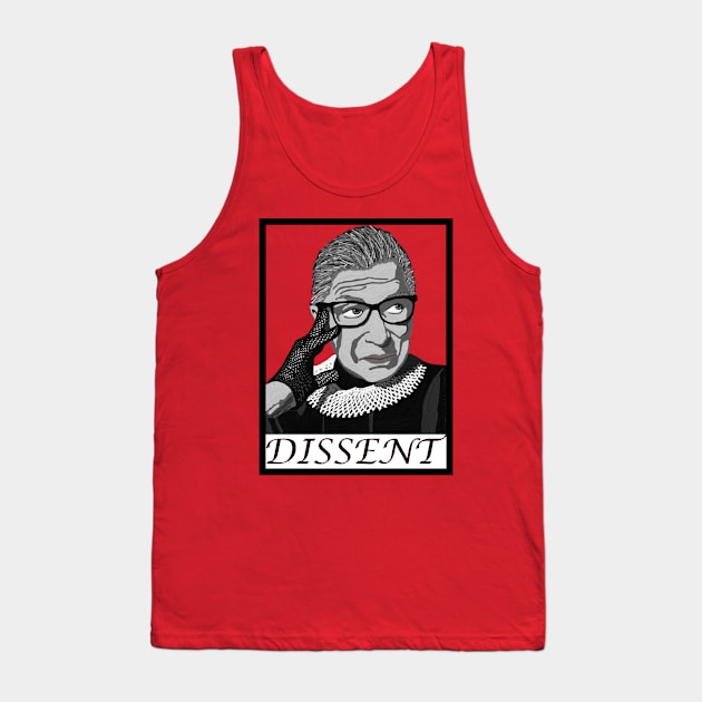 RBG Dissent Tank Top by DeliciousAmbiguity